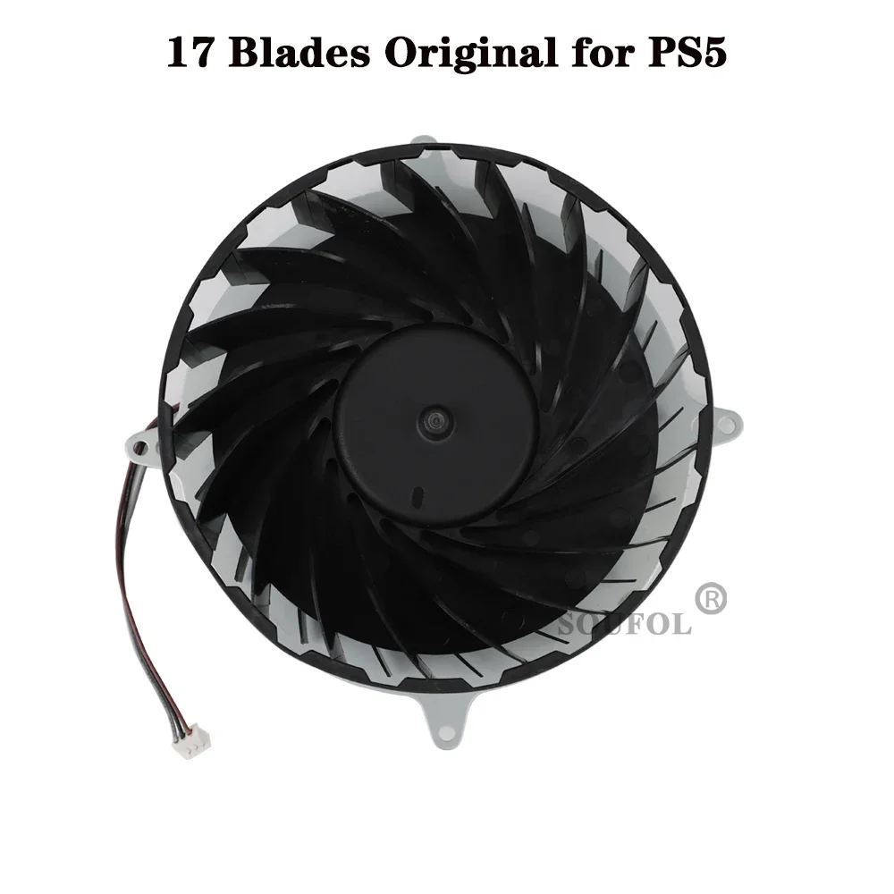 Ventilador de refrigeración interno Original para consolas PS5, 17 aspas, 23 aspas, ventilador enfriador interno para disipadores de calor PS5 Slim Host, 19 aspas - imagen 3