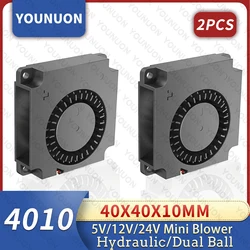 YOUNUON Ventilador 40mm sin escobillas DC turbo doble rodamiento