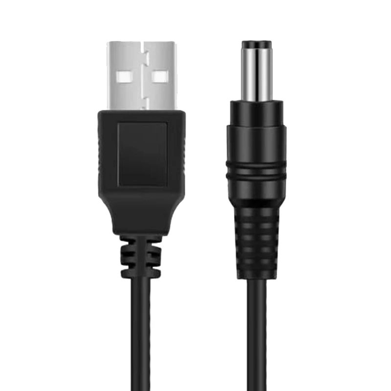 Conector de alimentación USB 2,0 tipo A macho a CC de 0,8 m para dispositivos electrónicos pequeños Cable de extensión Usb 5,5*2,1mm conector de 5,5*2,5mm - imagen 3