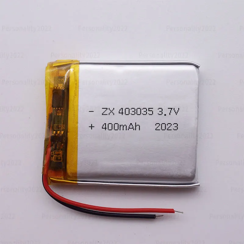 403035   Batería Lipo de 3,7 V, baterías de polímero de litio de 400mAh, Ph-2P para instrumento de masaje, navegador Gps, altavoz de banda inteligente - imagen 3
