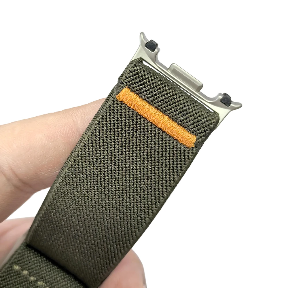 Bandas deportivas elásticas para Samsung Galaxy Watch 8 Classic 46mm/Watch8 44mm 40mm pulsera de correa de repuesto de bucle individual de nailon elástico - imagen 4