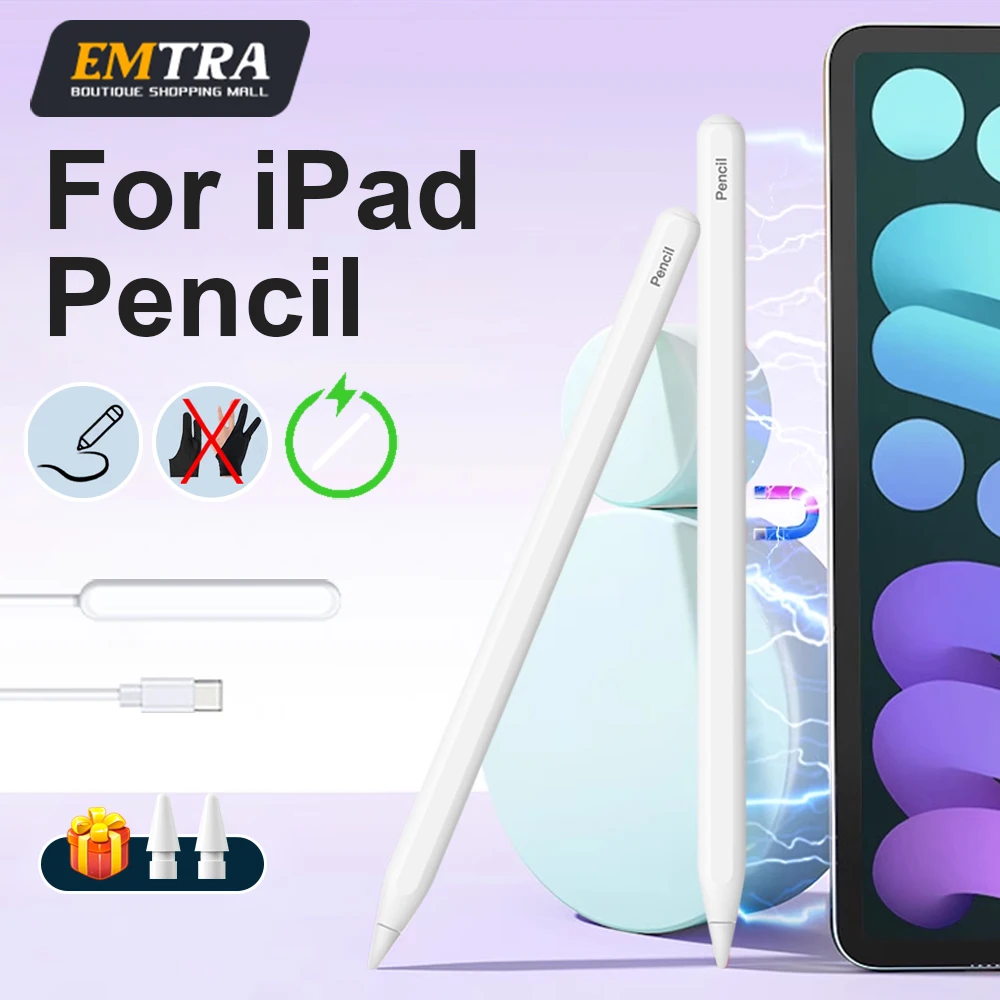 Para Apple Pencil 2 lápiz óptico de rechazo de Palma de carga magnética para IPad Air 7 5 4 Pro 11 10,9 Mini 6 accesorios para IPad Pencil - imagen 2