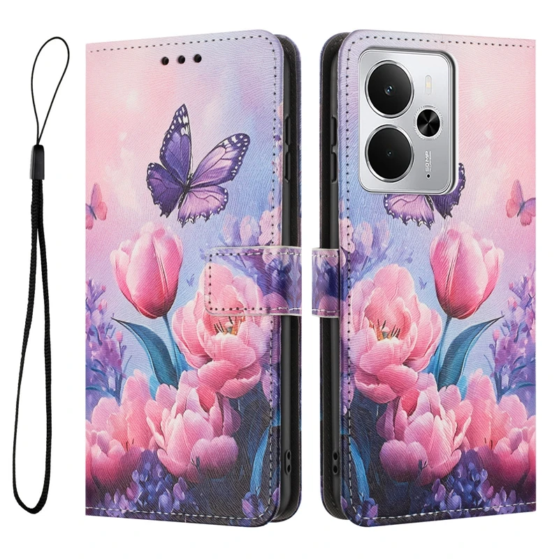 Para Realme 14 Funda 1 Realme14 5G RMX5075 Funda protectora tipo billetera pintada Funda de teléfono para OPPO Realme 14 14T 5G RMX5078 Funda - imagen 5