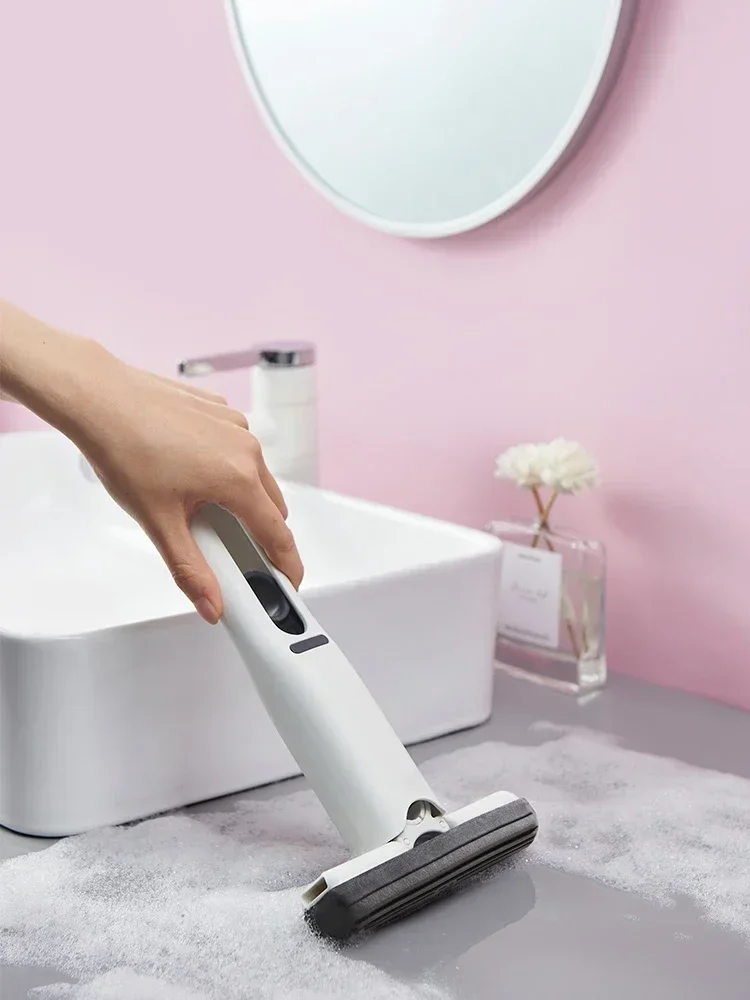 Mini fregona portátil para apretar, productos de limpieza multifunción para el hogar, esponja de vidrio para el hogar, limpiador de escritorio, herramientas de limpieza del hogar - imagen 3