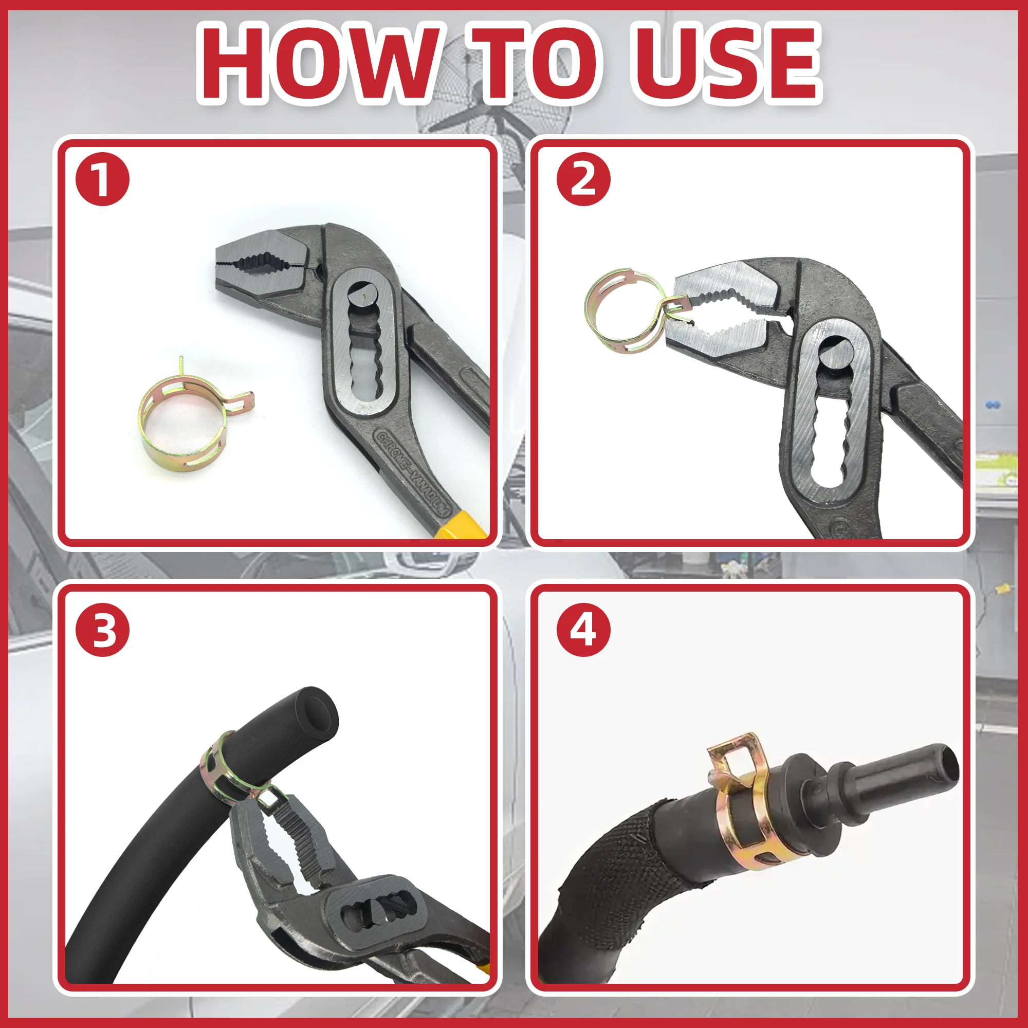 75/90/155 Uds. Abrazadera de manguera con Clip de resorte para coche y camión, abrazadera de tubo de agua y aceite de combustible, Kit surtido de sujetadores de manguera japoneses - imagen 5