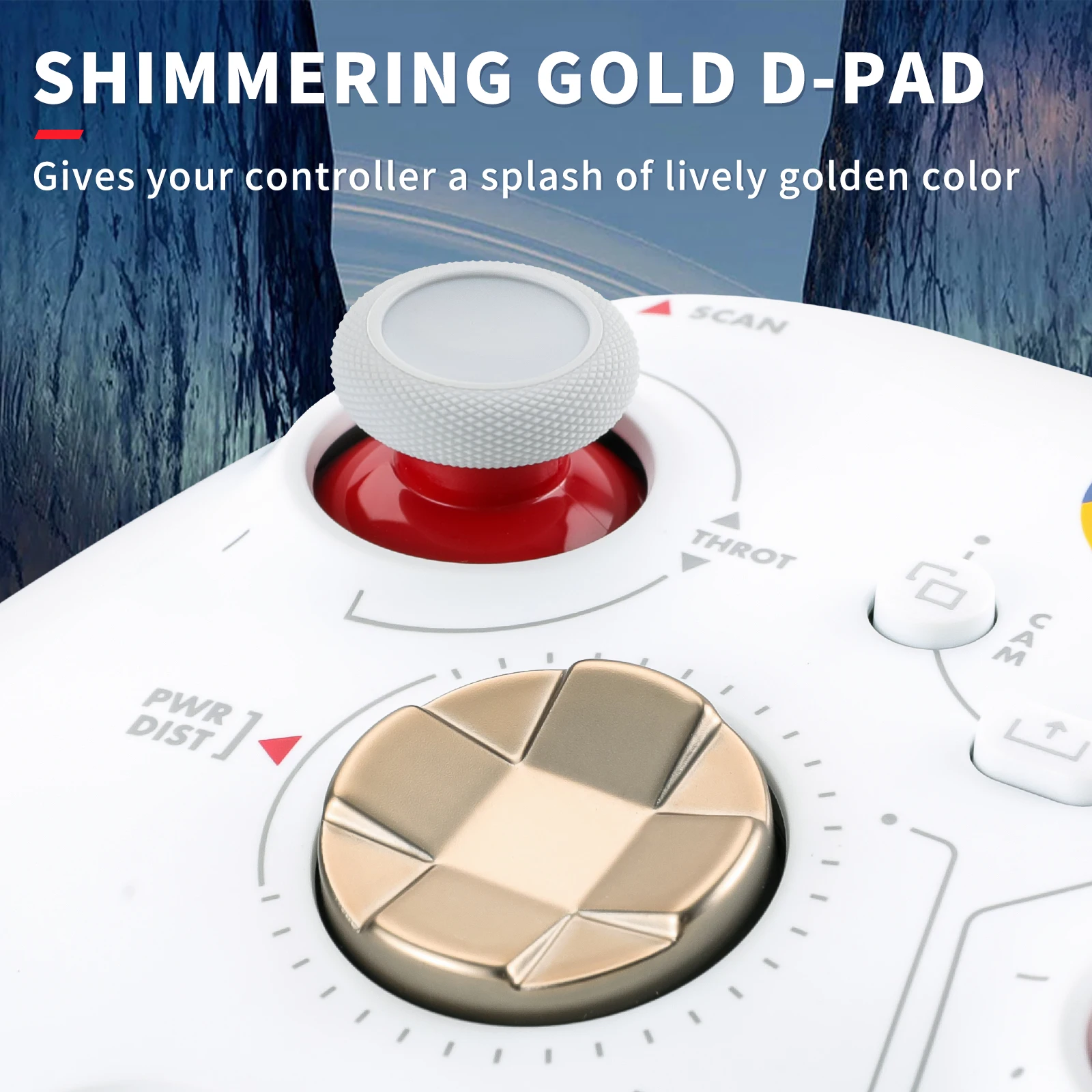 Mando de repuesto para Xbox Series S X Edition, Joysticks ABXY d-pad, botones para ver/compartir/Menú, 11 unidades por juego - imagen 2