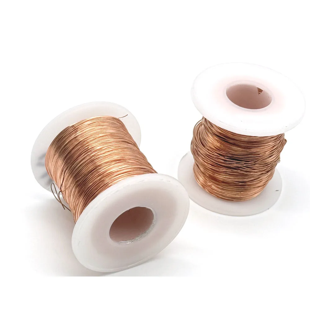 Rollo de alambre de cobre puro T2, bobina de cobre conductor, diámetro de línea desnuda 250/0,1/0,15/0,2/0,3/0,4-0,5mm, 2,0g - imagen 5