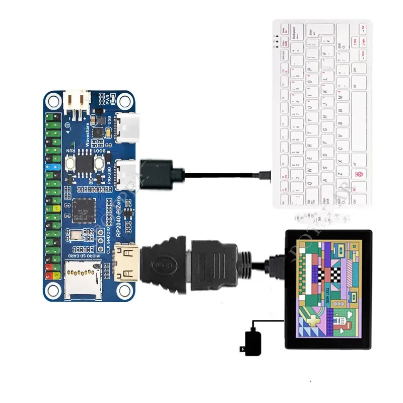 Placa de desarrollo cero RP2040-Pi, placa de programación Flash Python de 16MB, procesador de doble núcleo, DVI inter basado en Raspberry Pi RP2040 - imagen 4