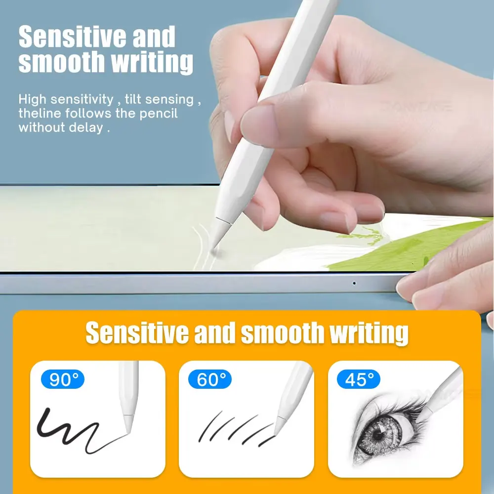 Nueva punta para lápiz Apple, punta para lápiz Apple 1.a 2.a generación 1, 2.a generación, punta de repuesto para lápiz 2H 2B 4,0, punta transparente - imagen 3