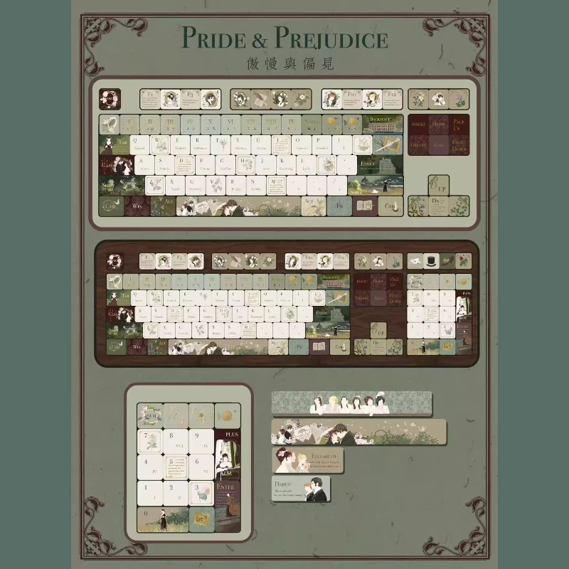 Juego de teclas con tema Retro, teclado personalizado con sublimación PBT, perfil Cherry SOA, accesorios para teclado mecánico - imagen 2