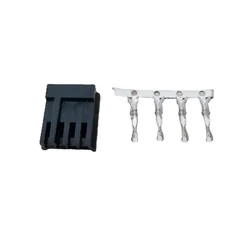 Carcasa Conector 4 Pines – Terminal Plástico Negro