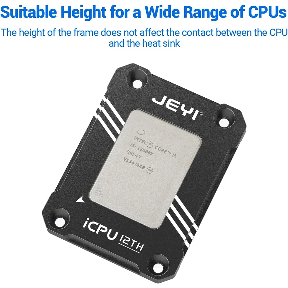 JEYI Marco corrector de flexión de CPU de 12 a 15 a generación, hebilla correctora de flexión de enchufe LGA 1700 para CPUs Alder Lake con pasta térmica - imagen 3