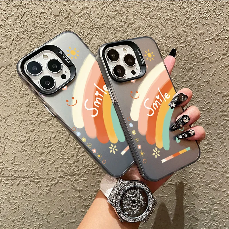 Funda colorida con diseño de arcoíris para Honor X9B X8 X9 X9A 90 Lite 70 50 200 Magic 4 5 6 Lite, funda plateada colorida para teléfono y PC - imagen 3