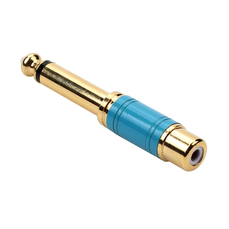 Un objeto de color azul y dorado con una punta