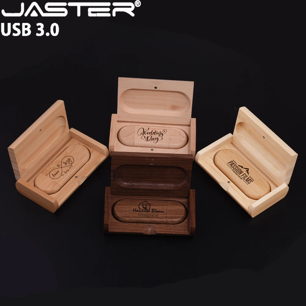 20 unids/lote diseñado regalo de boda unidad Flash USB3.0 128GB tipo C memoria Stick 64GB logotipo gratis colgante de madera de arce Natural 32GB 16G - imagen 2