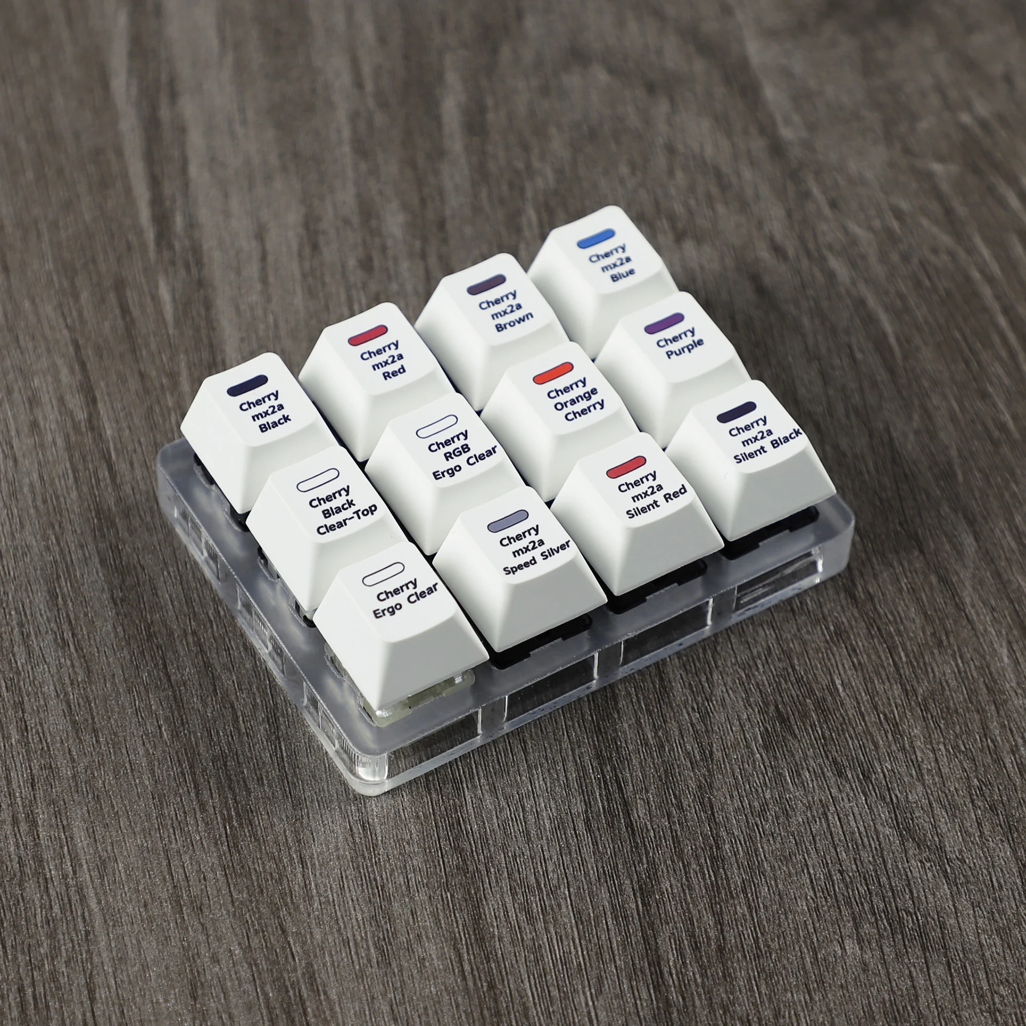 YMDK Cherry MX2A Probador de interruptor de llave Teclados mecánicos Herramienta de prueba de interruptor de 12 teclas