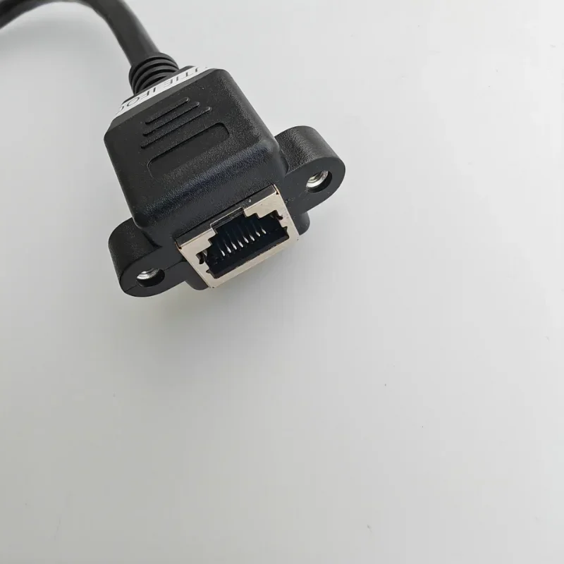 Cable de Internet Cat6 Gigabit de alta velocidad, 1000Mbps, Cable LAN de red RJ45, extensión Ethernet macho a hembra, tornillo de montaje en Panel - imagen 2