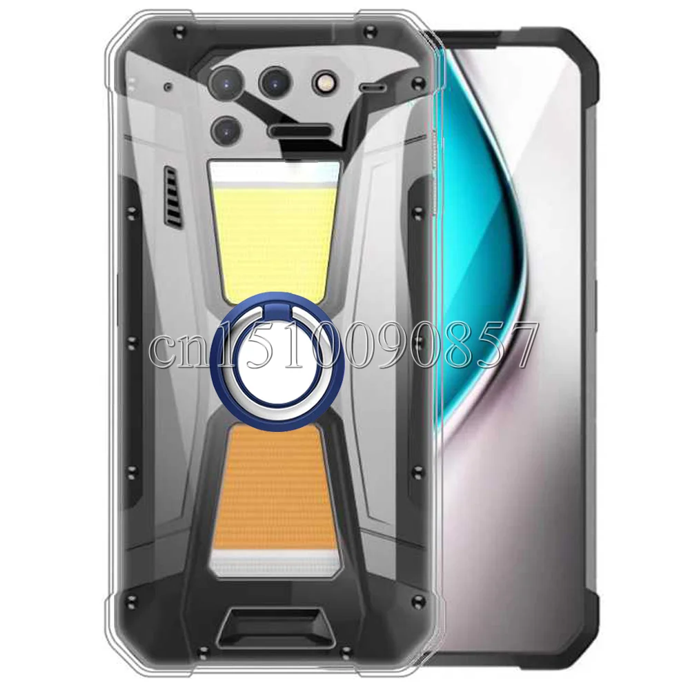 Funda con soporte de anillo para Unihertz Tank 2, cubierta trasera protectora de TPU suave para Unihertz 8849 Tank 2, cubierta suave a prueba de golpes - imagen 2