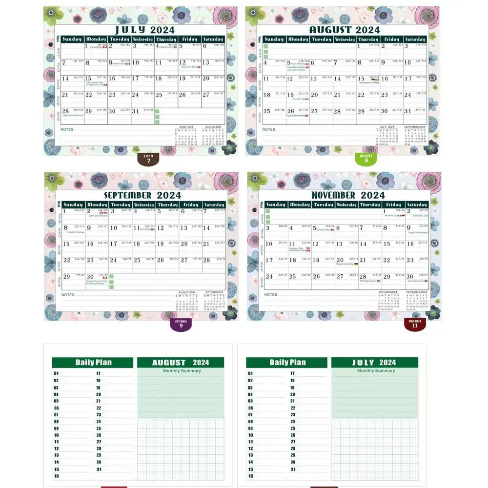 Un calendario para el mes de julio de 2024