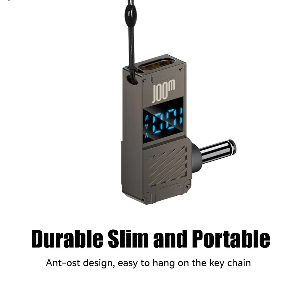 Adaptador de corriente para ordenador portátil Hobo PD100W, convertidor de suministro de cargador para DELL macho DC 4,5x3,0/7,4x5,0 a adaptador tipo C hembra - imagen 5