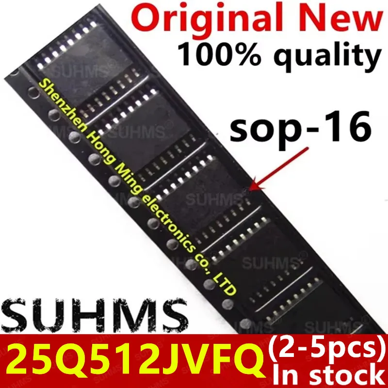 (2-5 piezas) 100% nuevo W25Q512JVFIQ 25Q512JVFIQ 25Q512JVFQ sop-16