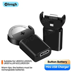 Elough Cargador USB-C para pilas LIR2032