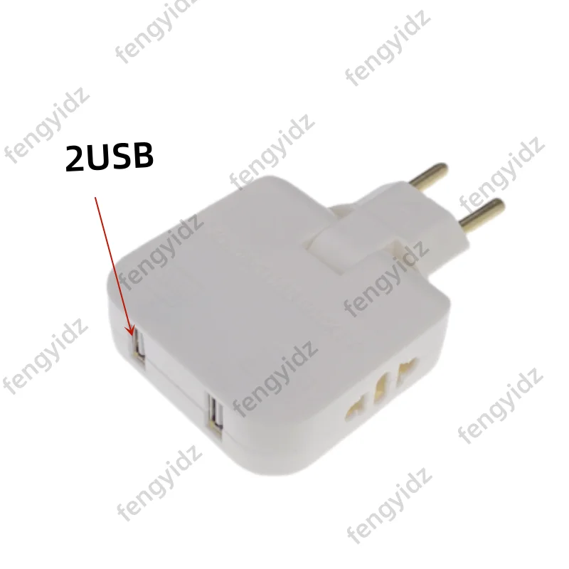 With 2 USB White