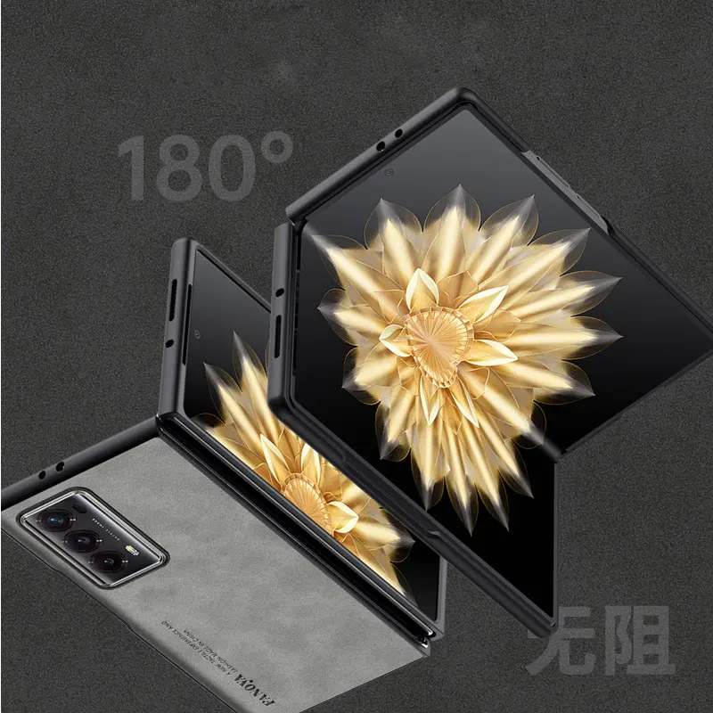 Funda de teléfono de piel de oveja para Huawei Honor Magic V2, cubierta protectora de silicona mate, parachoques a prueba de golpes - imagen 3