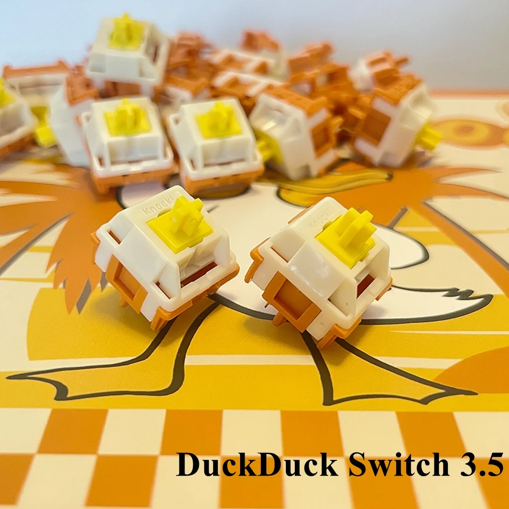 HMX Duckduck Switch 3,5 4,0 viaje 5Pin lineal HIFI para accesorios de teclado mecánico fábrica lubricación fina KNOCK Studio
