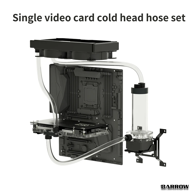 Barrow PC juego de refrigeración por agua, tubería suave y dura, manguera, Memoria GPU de CPU, refrigeración por agua dividida de estado sólido - imagen 3