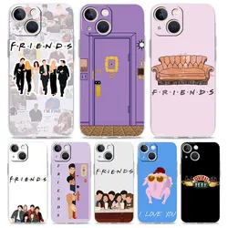 Funda transparente de TPU para iPhone, diseño Central Perk de Friends