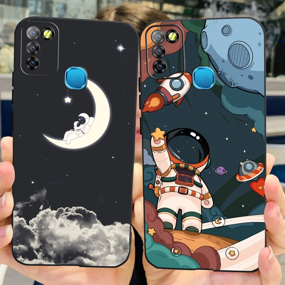 Funda trasera para Infinix Smart 5, carcasa de lujo pintada, 10 Lite, X657, X657B, X657C, para Infinix Hot 10 Lite Smart5 - imagen 2