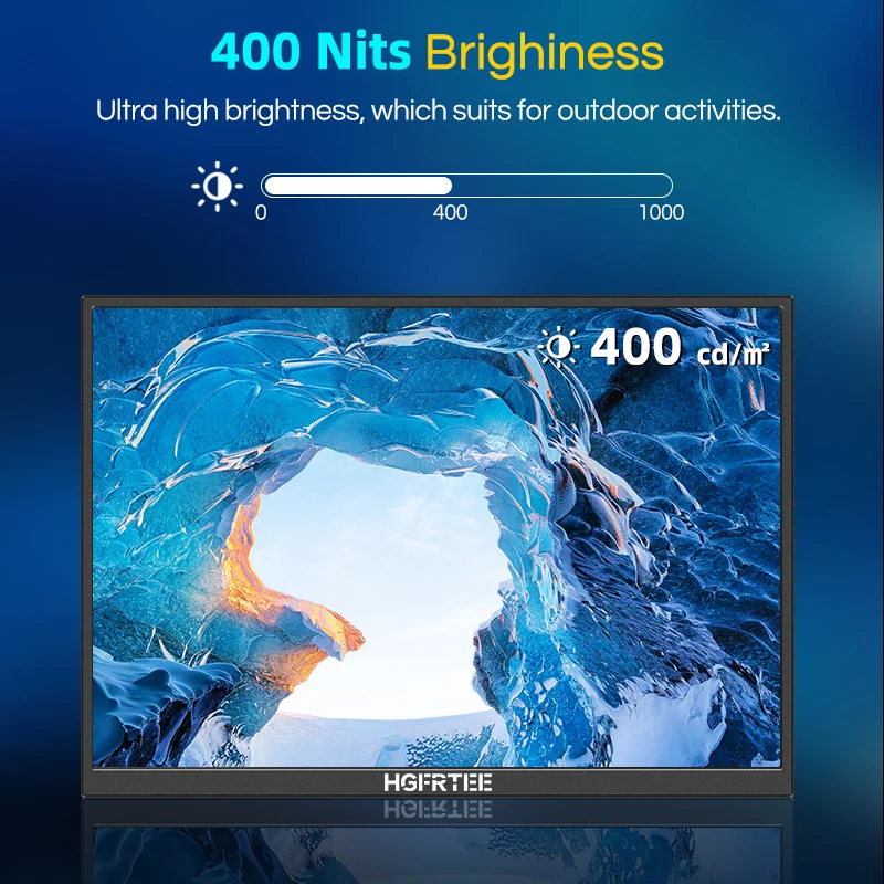 HGFRTEE Monitor portátil de 12,3 pulgadas 3:2 400Cd/m2 100% sRGB segunda pantalla para juegos pantalla extendida para Mac teléfono PS5 Xbox Switch - imagen 4