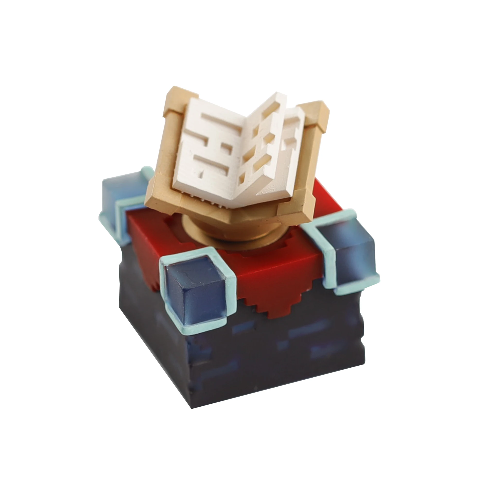 Tapa de llave estilo bloque 3D artesanal, libro giratorio, teclas personalizadas para teclados mecánicos MX Switch, 1 Uds. - imagen 2