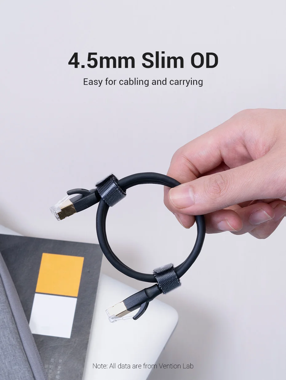 un cordón negro con un círculo en el extremo