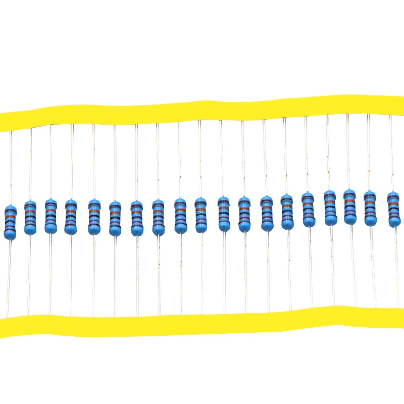 50 Uds 1% resistencia de película metálica 1/2W 1% 1Ω ~ 4,7 MΩ 0,5 W 4,7 10 47 100 200 470 910 1K 4,7 K 10K 22K 100K 220K 470K 910K 1M 2,2 M ohm - imagen 5