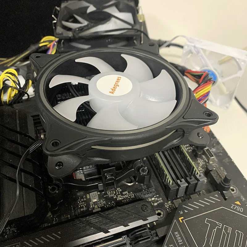 Enfriador de aire de CPU X99, 4 tubos de calor, procesador de PC de 120MM, radiador de CPU para LGA 1700 1200 115X 2011 1366 AMD AM3 AM4 AM5 - imagen 3