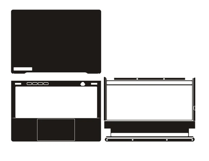 Precortado 1xTop + 1 reposamanos + 1 cubierta adhesiva de piel inferior para Asus G14 GA401 GA401Q GA402R GA402 GA403U GA503R GA503 GA503Q GA502