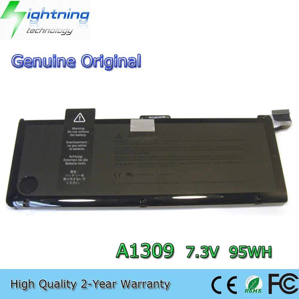 A1309 7.3V 95Wh Batería para portátil para Apple MacBook Pro 17" A1297 2009 2010 MC226CH/A, etc.