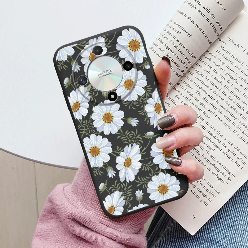 Funda bonita de gato para Honor X9b, carcasa trasera de silicona suave, carcasa de dibujos animados pintada, funda para Honor X9b, bolsa Coque - imagen 5