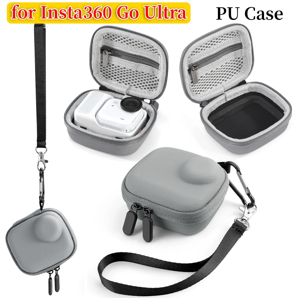 Bolsa de almacenamiento para cámara portátil Insta360 GO Ultra, funda protectora antipérdida a prueba de polvo, funda EVA a prueba de golpes para Insta360 GO Ultra - imagen 2