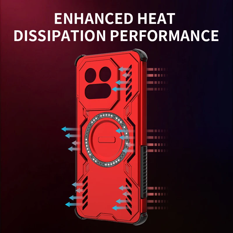 Heat Dissipation Phone Case For vivo iQOO Z10 Turbo Pro Case Magnetic Attraction Piece For iQOO Z10 Turbo 5G China чехол Cover
