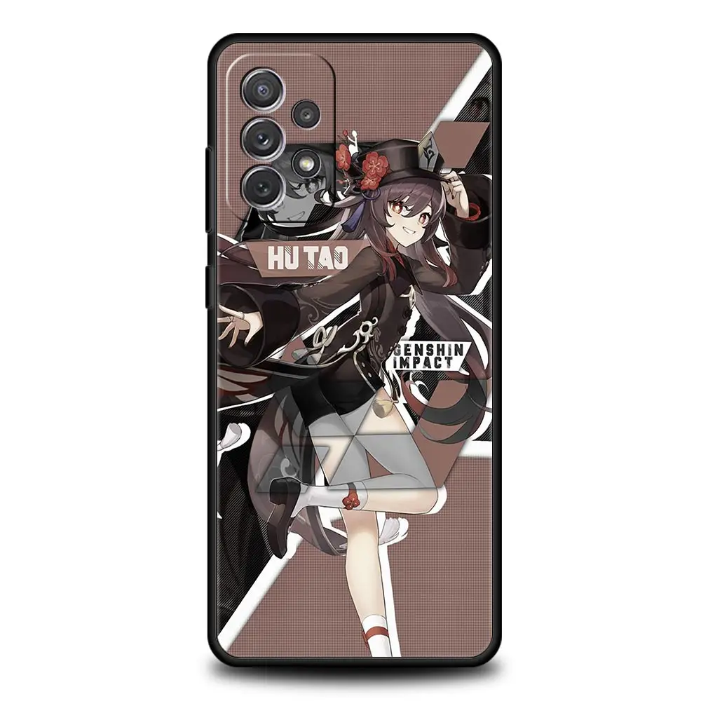 Funda de teléfono Hu Tao Genshin Impact para Samsung Galaxy A51 A71 A21S A12 A11 A31 A52 A41 A32 A01 A23 A33 A53 A73 A03S A13 5G - imagen 2