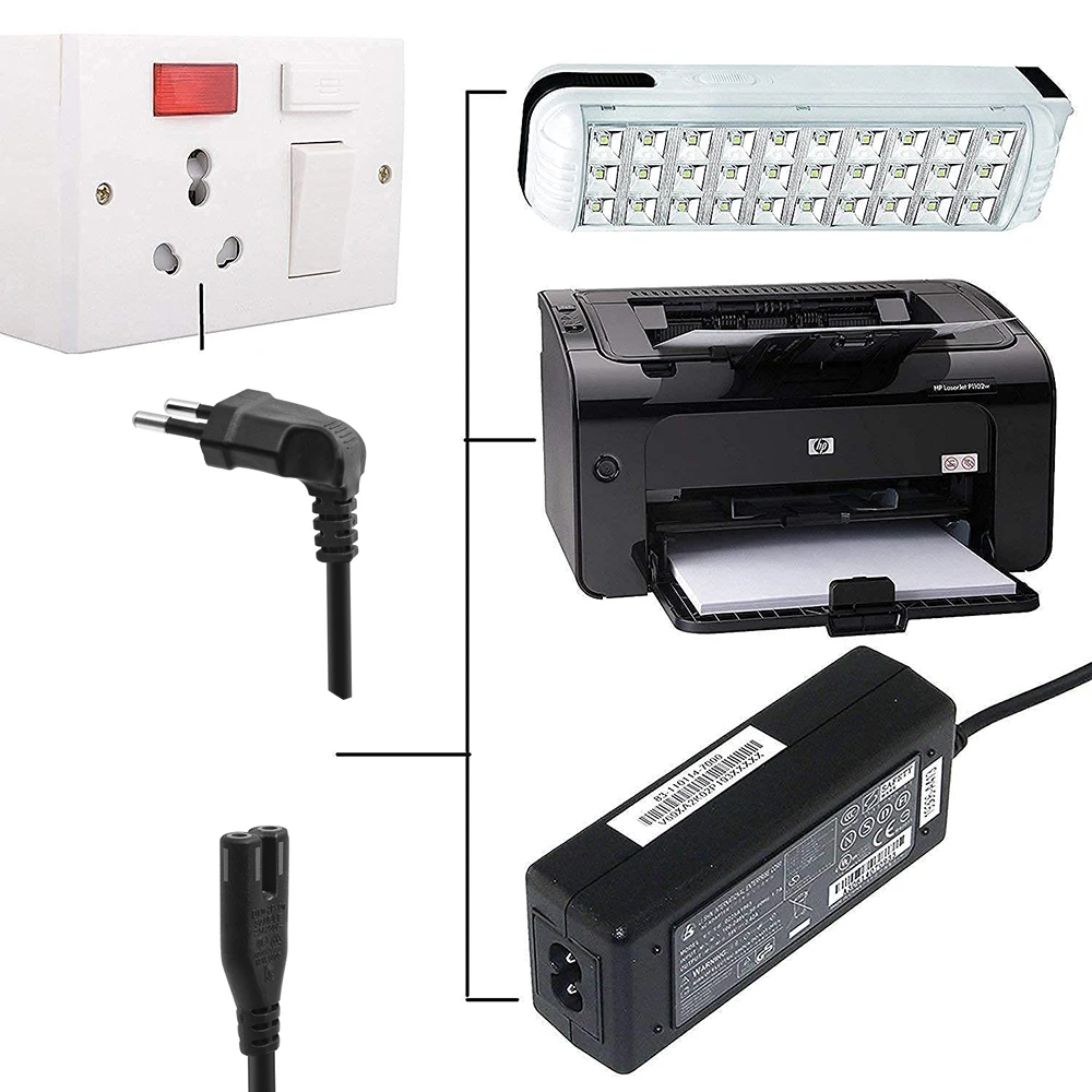 Samsung TV Cable Alimentación UE Ángulo Recto – Compatible PS4 Apple - imagen 4