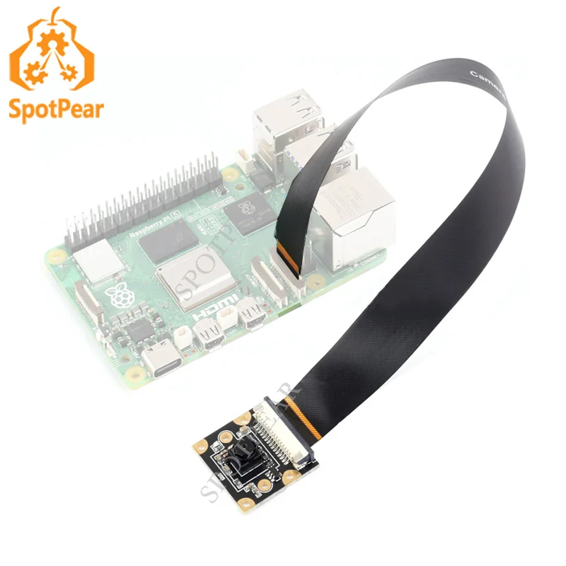 Cámara Raspberry Pi 5 Módulo de cámara IMX219 de 8 MP, 79,3/120 grados con cable de 20 CM