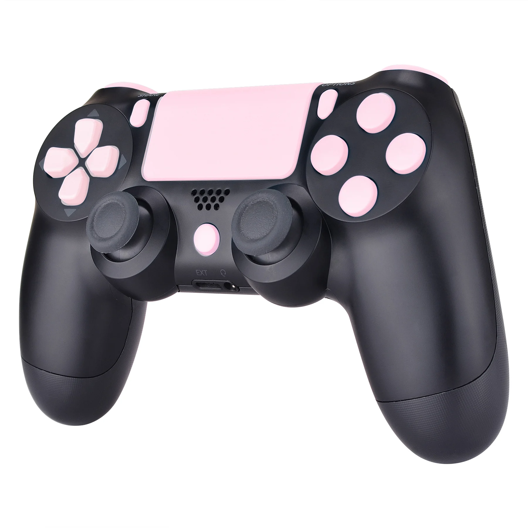 EXtremeRate Cherry Blossoms Pink L1R1 L2R2 Trigger Dpad Home Share Options Juego completo de botones para PS4 Slim Pro Controller CUH-ZCT2 - imagen 5