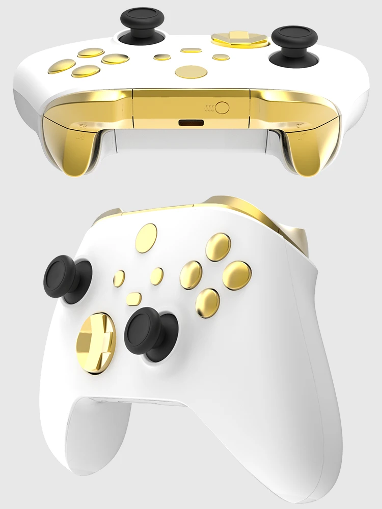 Controlador DATA FROG Xbox Series X/S, parachoques RB LB chapados sólidos de Metal, disparadores RT LT, botones ABXY, Kit de Mod de actualización de repuesto - imagen 2