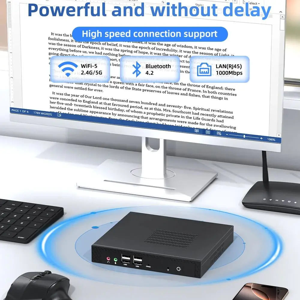 Mini PC TexHoo Intel i5-13500H 16GB/512GB SSD Gaming WiFi 6 4K - imagen 3