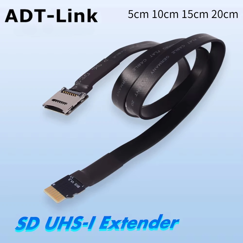 Tarjeta SD SD SDHC SDXC UHS-I MicroSD TF de alta velocidad Cable de extensión Flexible suave adaptador de lector de tarjetas de memoria FPC 5CM 10CM 15CM 20 30CM - imagen 3