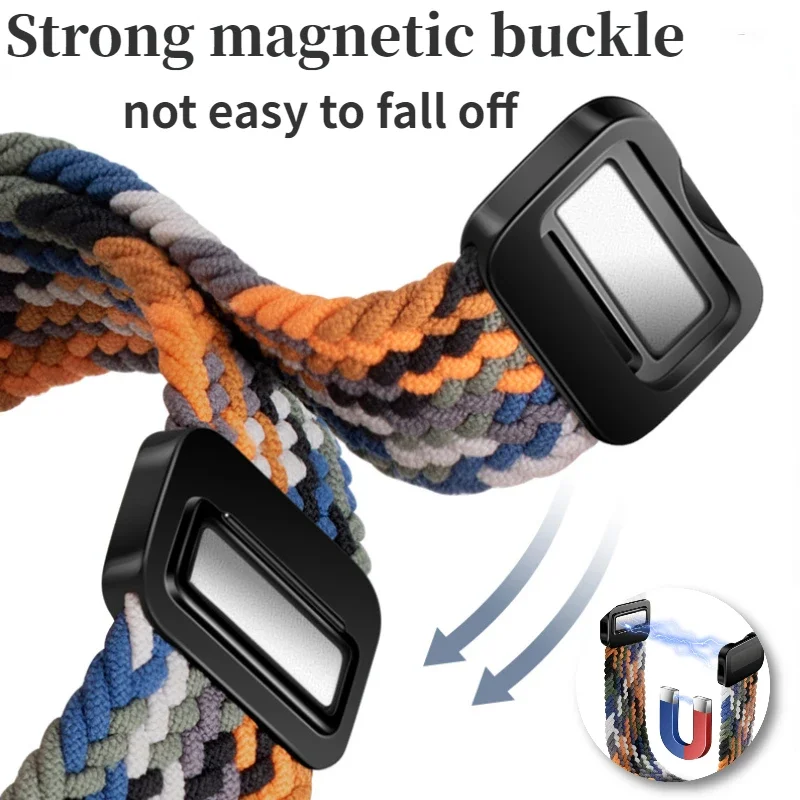 Bucle Solo trenzado para Redmi Watch 4, correa de reloj con hebilla magnética para Xiaomi mi Band 8 Pro, pulsera ajustable - imagen 2